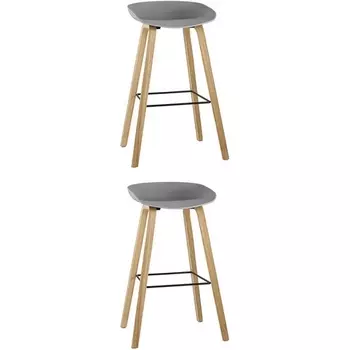Стул барный LIBRA СЕРЫЙ 2 шт Stool Group (арт.УТ000038345)