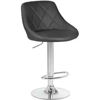 Стул барный (серый) Dobrin 5007-LM LOGAN LOGAN, цвет сиденья серый, основания хром