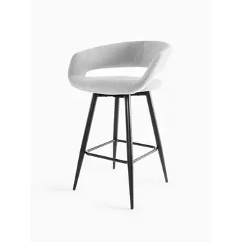 Стул барный МАМАДОМА Барни Р 700, Черный/Grey Lux b22