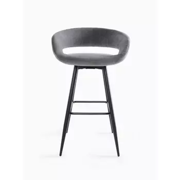 Стул барный МАМАДОМА Барни Р 900, Черный/Antracite Lux b28