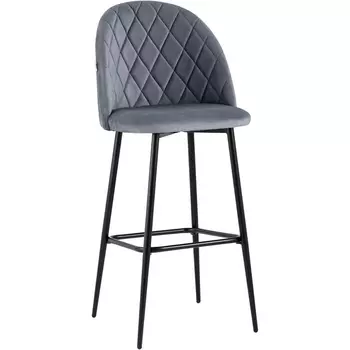 Стул барный велюр серый Stool Group УТ000025278