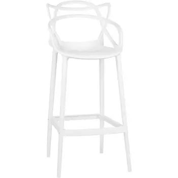 Стул барный (белый (W-02)) Dobrin 601CPP-LMZL MASTERS BAR BAR, цвет сиденья белый (W-02)