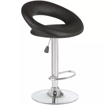 Стул барный (чёрный) Dobrin 5001-LM MIRA MIRA, цвет сиденья черный, основания хром