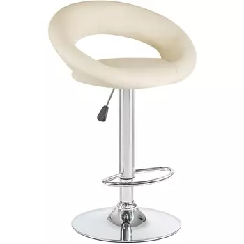 Стул барный (кремовый) Dobrin 5001-LM MIRA MIRA, цвет сиденья кремовый, основания хром