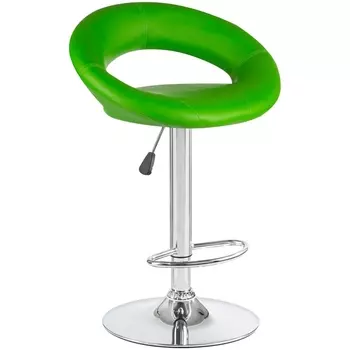 Стул барный (зелёный) Dobrin 5001-LM MIRA MIRA, цвет сиденья зеленый, основания хром