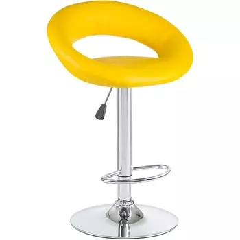 Стул барный (жёлтый) Dobrin 5001-LM MIRA MIRA, цвет сиденья желтый, основания хром