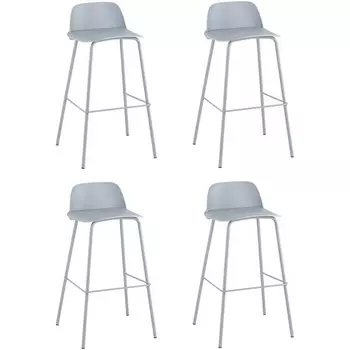 Стул барный Mist серо-голубой 4 шт Stool Group (арт.УТ000038330)
