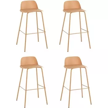 Стул барный Mist желтый 4 шт Stool Group (арт.УТ000038326)