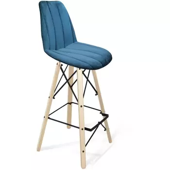 Стул барный морская глубина глубина/прозр.лак/черный муар Sheffilton SHT-ST29-C1/S80 6683082101