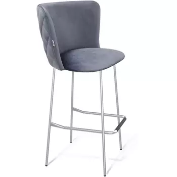 Стул барный нейтральный серый/хром/лак Sheffilton SHT-ST36-3/S29 1843784501