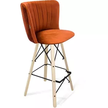 Стул барный песчаная буря/прозрачный лак/черный муар Sheffilton SHT-ST36-1/S80 5294288802