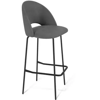 Стул барный платиново-серый/черный муар Sheffilton SHT-ST34/S29 4230809301