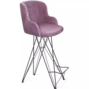 Стул барный пыльная роза/черный муар Sheffilton SHT-ST39/S66 4316279701