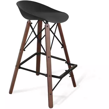 Стул барный Sheffilton SHT-ST19/S80 черный/темный орех