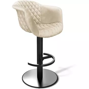 Стул барный Sheffilton SHT-ST31-С4/S137 кремовый/черный муар от фабрики Sheffilton