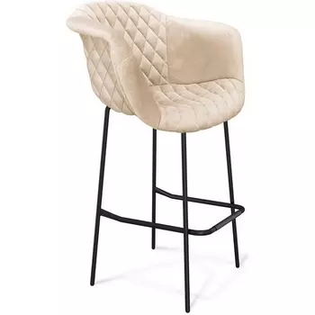 Стул барный Sheffilton SHT-ST31-С4/S29 кремовый/черный муар от фабрики Sheffilton