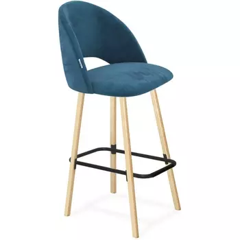 Стул барный Sheffilton SHT-ST34/S94 тихий океан/прозрачный лак/черный