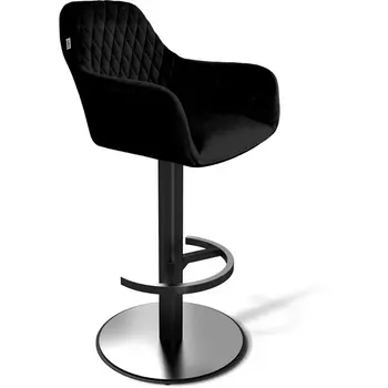 Стул барный Sheffilton SHT-ST38/S137 ночное затмение/стальной/черный муар