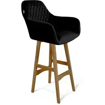 Стул барный Sheffilton SHT-ST38/S65 ночное затмение/светлый орех