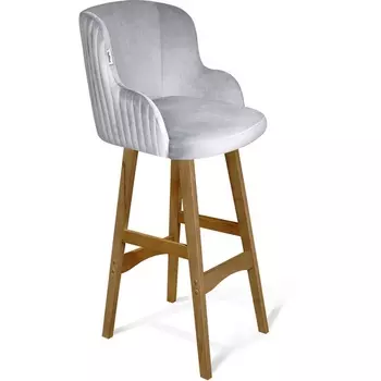 Стул барный Sheffilton SHT-ST39-1/S65 серое облако/светлый орех от фабрики Sheffilton