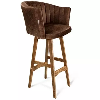Стул барный Sheffilton SHT-ST42-1/S65 кофейный трюфель/дуб коричневый брашированный от фабрики Sheffilton