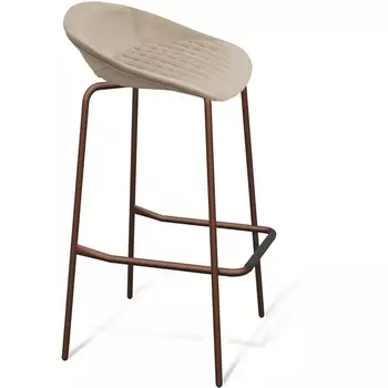Стул барный SHT-ST19-SF2/S29 ванильный крем/медный металлик от фабрики Sheffilton