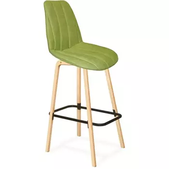 Стул барный SHT-ST29-C1/S94 оливковый/прозрачный лак/черный от фабрики Sheffilton