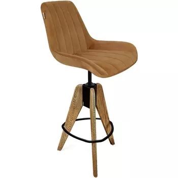 Стул барный SHT-ST37/S92 горчичный/корич.брашир./черный муар от фабрики Sheffilton