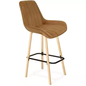 Стул барный SHT-ST37/S94 горчичный/прозр. лак/черный муар от фабрики Sheffilton