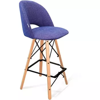 Стул барный синий мираж/прозрачный лак/чёрный Sheffilton SHT-ST34/S80 7192503202