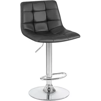 Стул барный (чёрный) Dobrin 5017-LM TAILOR TAILOR, цвет сиденья черный, основания хром