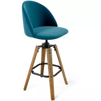 Стул барный тихий океан/браш.коричневый/черный муар Sheffilton SHT-ST35/S93 1539798902