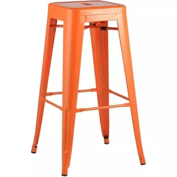 Стул барный оранжевый глянцевый Stool Group Tolix УТ000000945