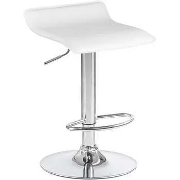 Стул барный (белый) Dobrin 3013-LM TOMMY TOMMY, цвет сиденья белый, основания хром