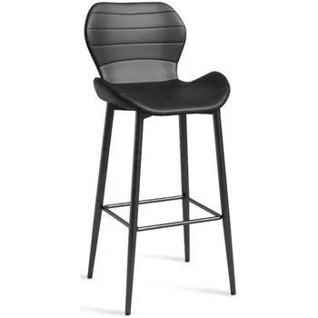 Стул барный Unity Hesby Экокожа/Черный арт.HSBI_B009_black