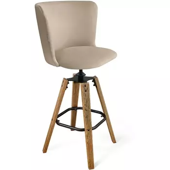 Стул барный ванильный сахар/браш.коричневый/черный Sheffilton SHT-ST36/S93 7146121801