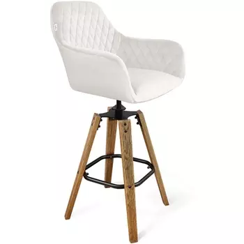 Стул барный зефирный/браш.коричневый/черный муар Sheffilton SHT-ST38/S93 8224743802