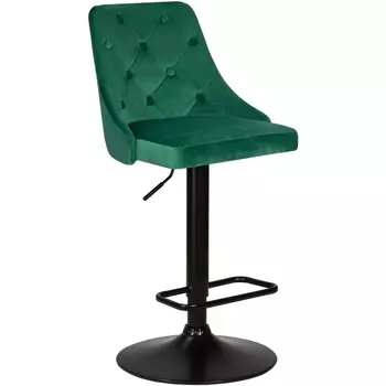 Стул барный (зеленый велюр (MJ9-88)) Dobrin 5021_BlackBase-LM JOSEPH BLACK BLACK, цвет сиденья зеленый (MJ9-88), основания черный