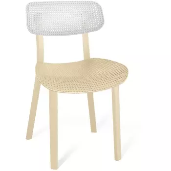 Стул белый/бежевый /бежевый Sheffilton SHT-S85 2304646301