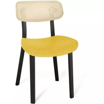 Стул бежевый/желтый/черный Sheffilton SHT-S85 2304646302