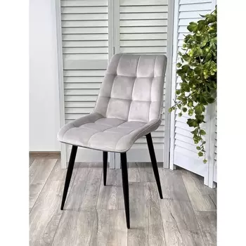 Стул BLUVEL-03 светло-серый / черный каркас M-City 628M03690