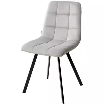 Стул BLUVEL-03 светло-серый, велюр / черный каркас M-City 629M04897 (4 шт.)