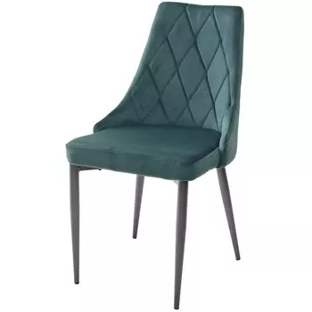 Стул BLUVEL-78 GREEN/ серый каркас, велюр M-City Nepal GDC110BLUV78DGRY