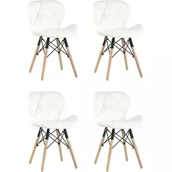 Стул Бон экокожа белый 4 шт. Stool Group (арт.УТ000035731)