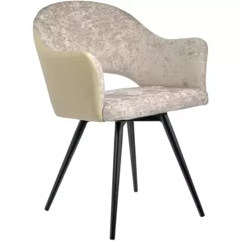 Стул Bradex Home Bruno латте шенилл с экокожей с поворотным механизмом (RF 0675)