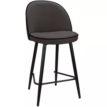 Стул Bradex Home полубарный Vivian графит с черными ножками (RF 0068)