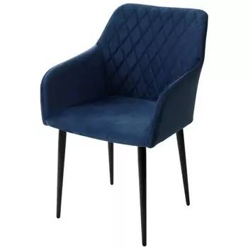 Стул СИНИЙ #29, велюр / черный каркас M-City BRANDY-X 461MC03497