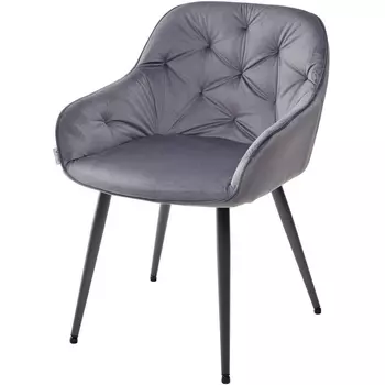 Стул BREEZE G108-12 антрацит/темно-серый каркас, велюр (M-City)