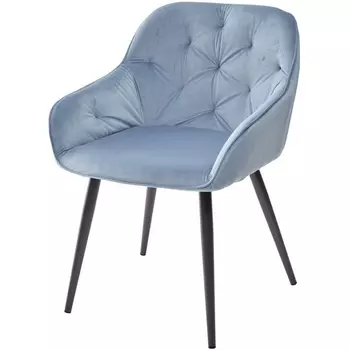 Стул G108-56 пудровый синий/темно-серый каркас, велюр M-City Breeze UDC9051G10856DRGREY