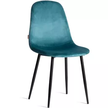 Стул BREEZE (mod. JSC-58) / 1 шт. в упаковке (Велюр,Металл /Светло-синий,Черный ) Tetchair